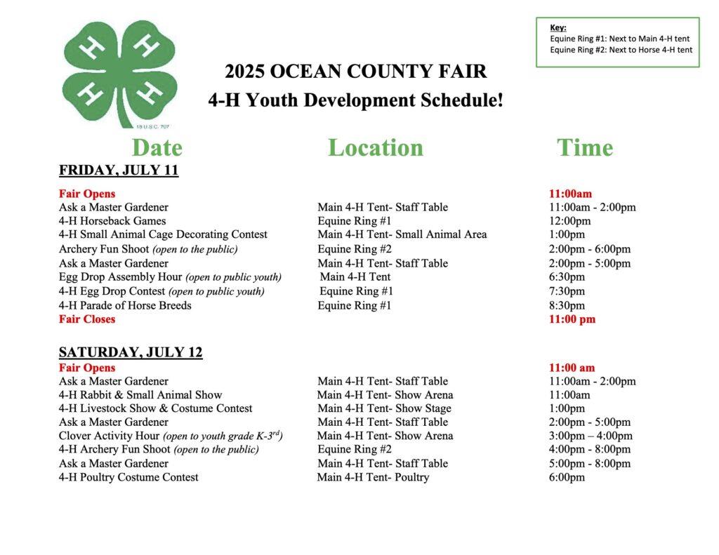 4-H Fair Schedule - Public View 2